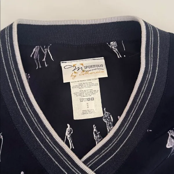 Sportfolio by Marcia Bomber Golf Jacket EUC Blue Size M - Image 5