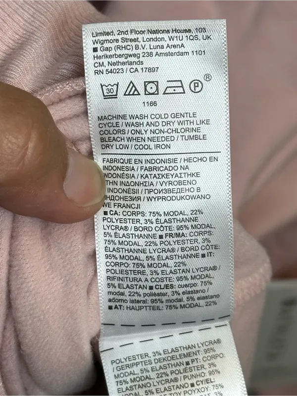 Athleta Purana V-Neck Wrap Sweatshirt Pink Size Large NWT $89 - Image 11