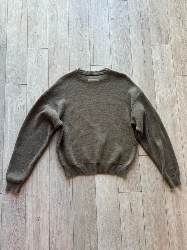 Fear of God Essentials Knit Pullover Sweater Harvest - Image 3