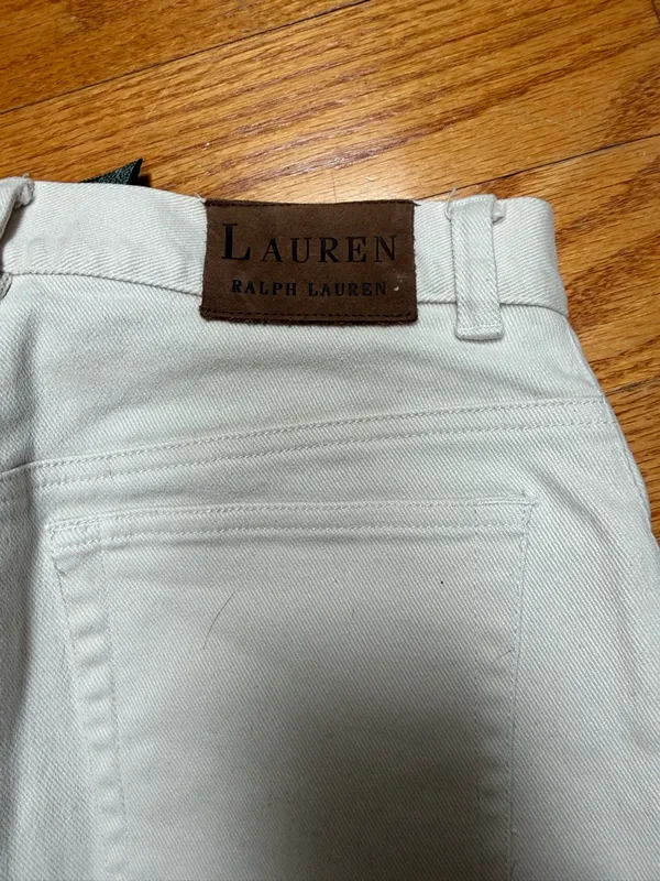 🙂Ralph Lauren Cream Straight-Leg Jeans - Image 4