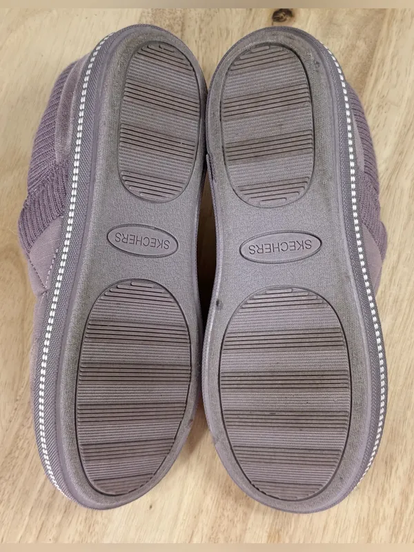 Skechers Cozy Campfire Camp Nap Faux Fur Lined Slippers Mauve Purple Size 6 - Image 8