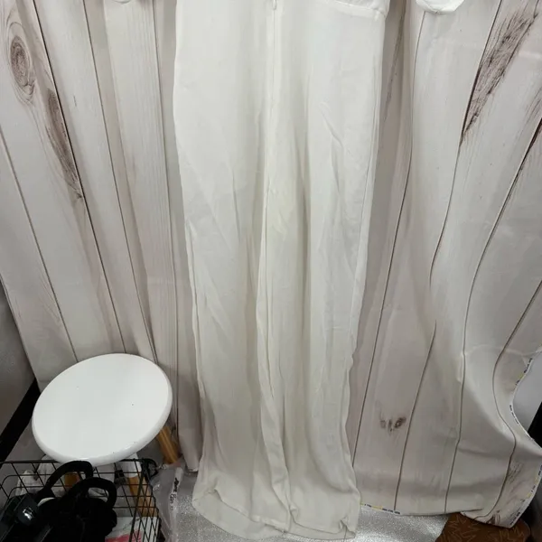 Reformation Women’s 6 White Vice Wide Leg Jumpsuit New - Image 2