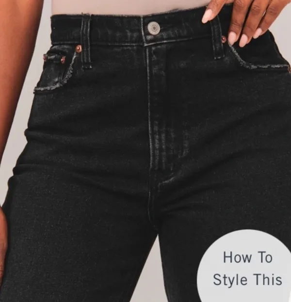 Abercrombie Ultra High Rise Ankle Straight Jean - Image 5