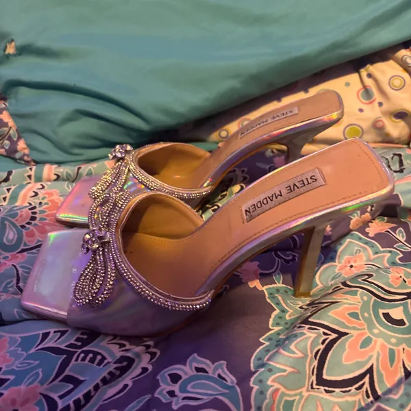 Steve Madden Heels Silver Rhinestone  - Image 2