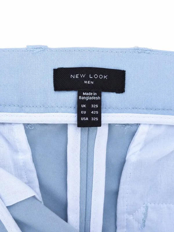 New Look Men’s Light Blue Super Skinny Suit Trousers 32S - Image 6