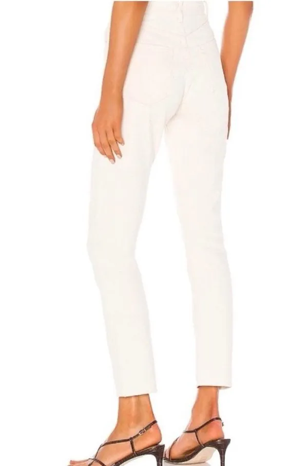 Agolde Remy High Rise Straight Jeans in Paper Size 26 - Image 3