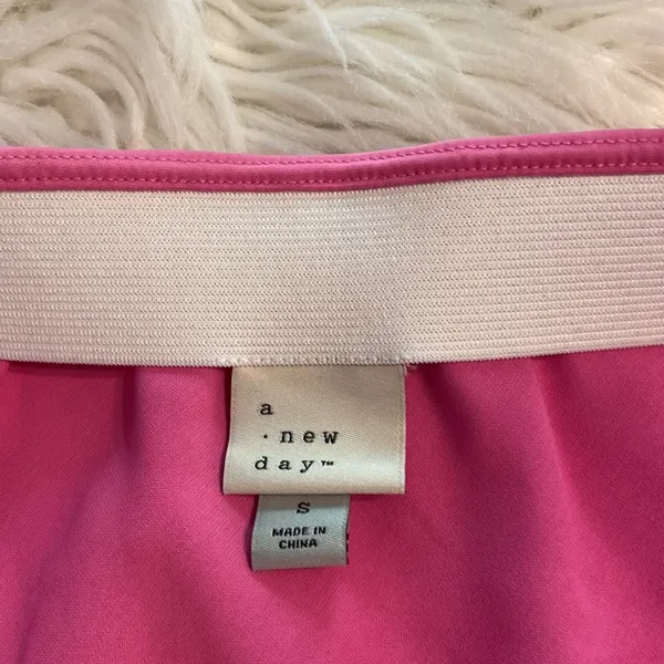 A New Day Elegant Pink Maxi Skirt size S length 30” waist 28”elastic brand new - Image 7