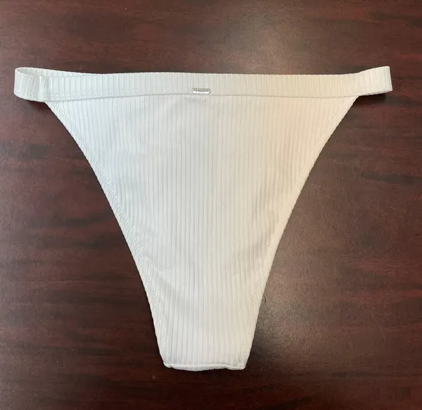 PINK Victoria’s Secret White High Waist Mini Bikini Size X-Small - Image 2