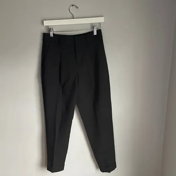 Banana Republic Black Trousers Minimalist Neutral Work Career Office size‎ 0 - Image 8