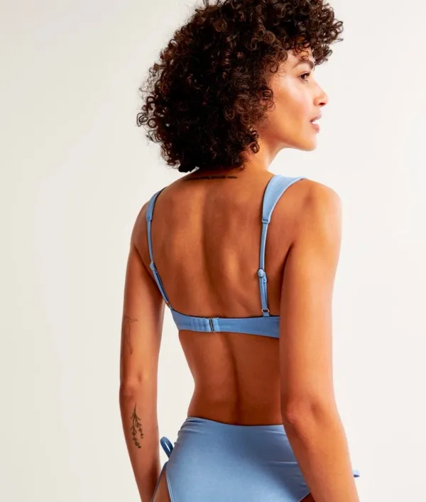 Abercrombie Blue Wide Strap Underwire Bikini Top XXS NWT - Image 6