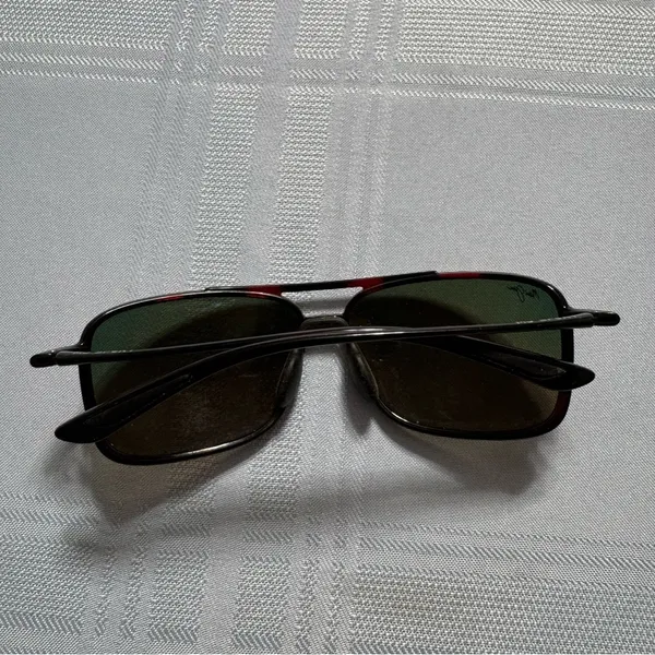 Maui Jim Black Sunglasses with Orange Lenses‎ - Image 9