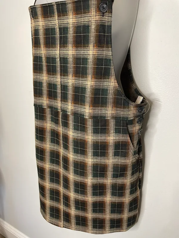 SO Juniors' ® Button Strap Plaid Pinafore Dress - Image 3