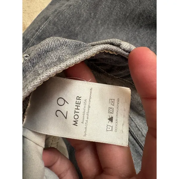 Mother Denim The Rambler Ankle In Uncommon Ground Gray Size 29 - Image 4