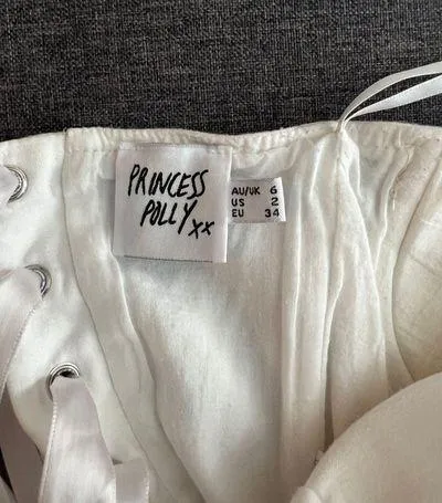 Princess Polly Endless Love Corset Top in White size US 2 - Image 7