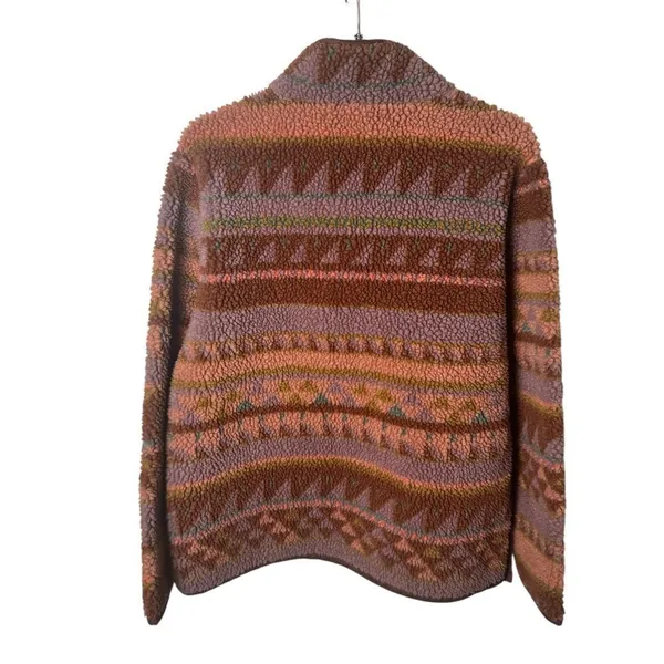L.L. Bean Signature Womens 1/4 Zip Fleece Southwest Aztec Size Small - Image 2