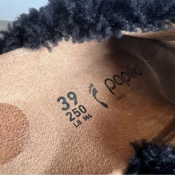 PAPILLIO NEW Women's Namica Teddy Shearling Wedge Slide Size 39 aka 8 #030A - Image 5