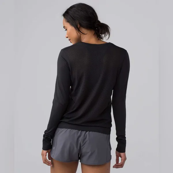 Vintage Lululemon Breeze By Long Sleeve - Black - 6 - Image 3