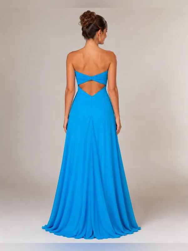 Alyce Paris Turquoise Beaded Strapless Formal Prom Evening Gown Size 10 - Image 2