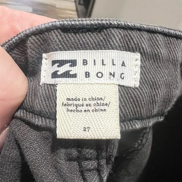 Billabong Women's Cargo Pants Size 27 Black Relaxed Fit Casual - Image 8