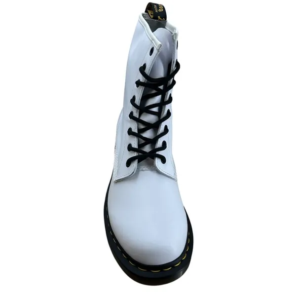 Dr. Martens 1460 Smooth Leather Lace Up Boots Women's Size 11‎ White NWB Combat - Image 3
