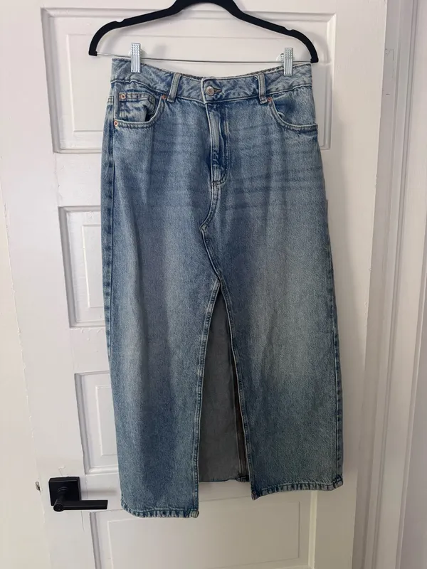 Garage Denim Maxi Skirt - Image 2