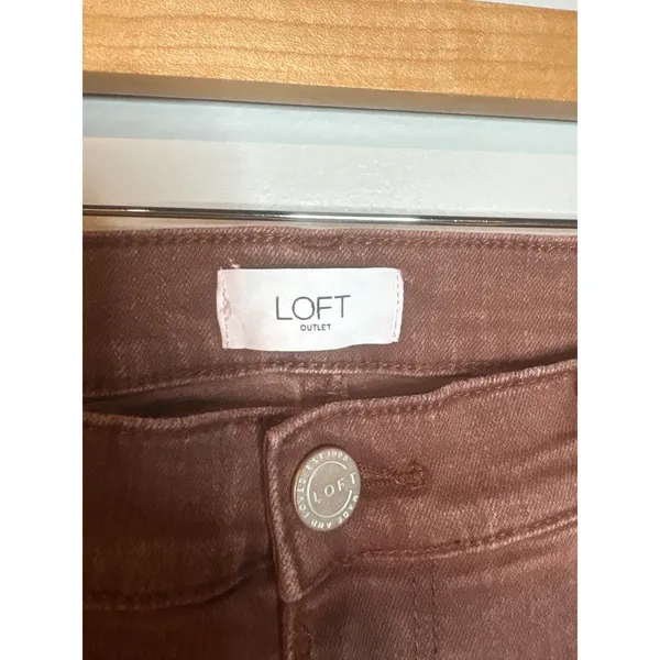 Loft rust colored Straight leg jeans - Image 5