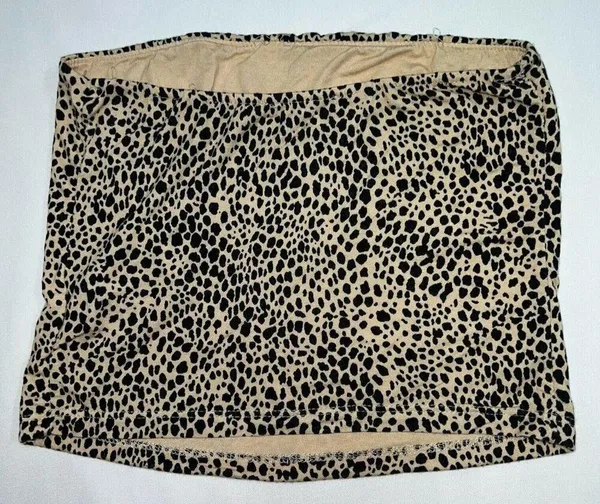 American Eagle Tube Top Womens Medium Animal Print Strapless Shirt Summer Beach - Image 3