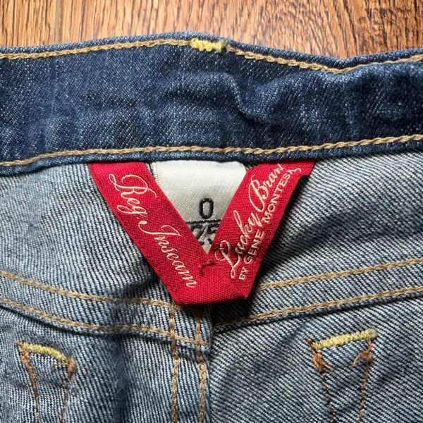 Y2K Lucky Brand‎ Zoe Straight Jeans Womens 0/25 Dungarees Hipster Low Rise Denim - Image 6