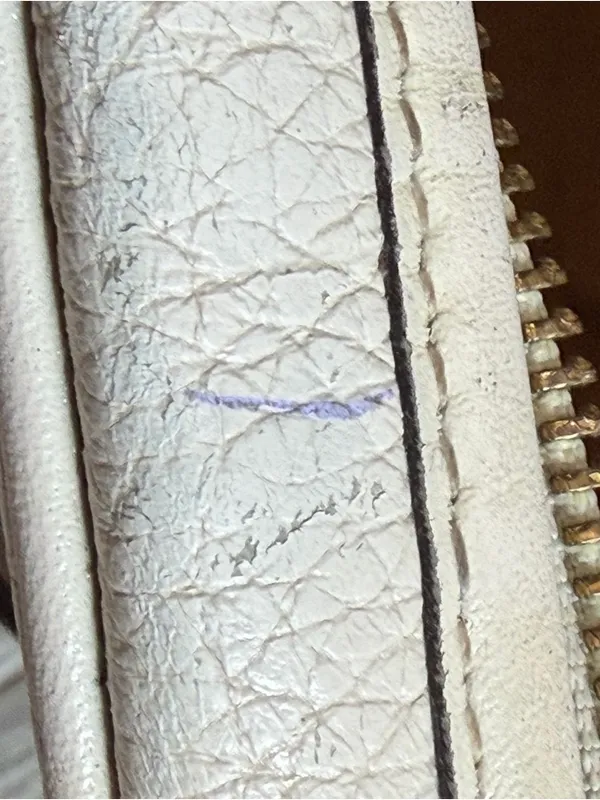 Coach Soft Pebbled Leather
Camera Bag CC386 Chalk Cream - Image 7