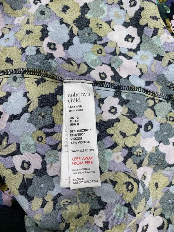 Nobody's Child Katie open back midi dress in ditsy floral size 8 - Image 6