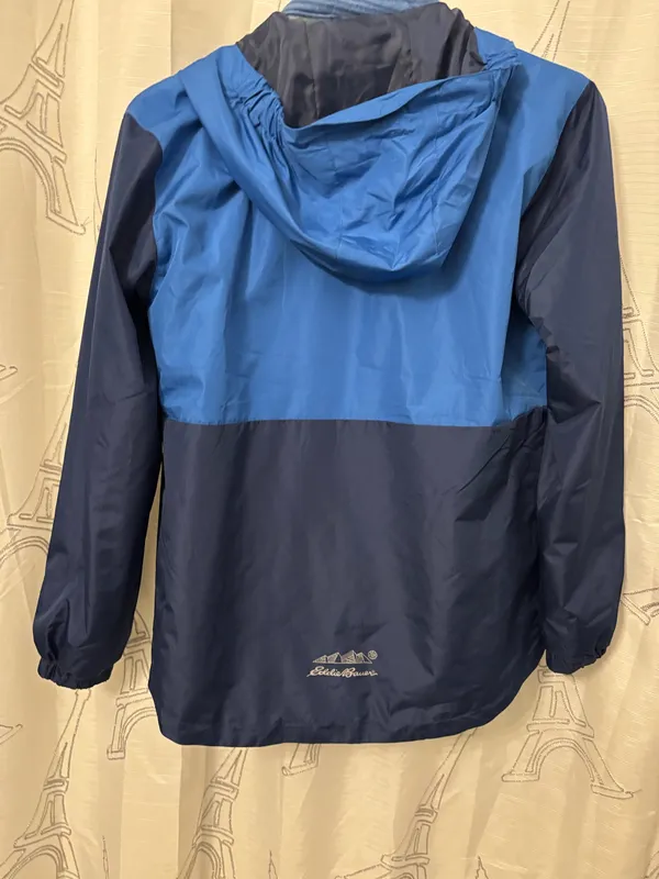 Eddie Bauer Jacket with full zip and hood reversable with one side fleece Kids Sz.L 14/16 - Image 7