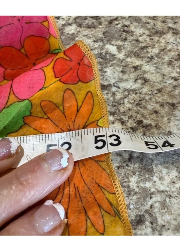 Show Me Your MuMu Pink, Yellow & Green Floral Ruffle Midi Dress - Image 6