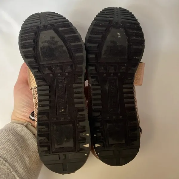 Steve‎ Madden Rose Gold Black Two Tome Kaison Size 8 Fashion Sneakers Pink Mesh - Image 9