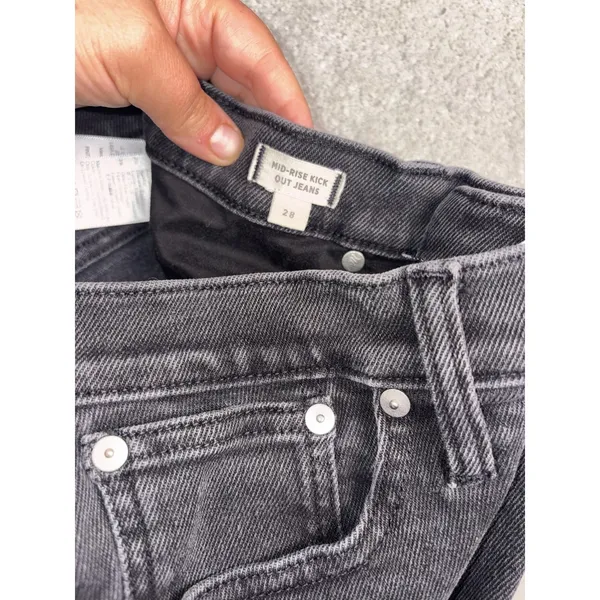 Madewell‎ Jeans Womens 28 Mid Rise Kick Out Flare Stretch Denim Pants Casual - Image 4