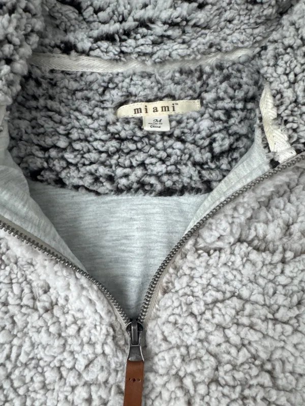 Fluffy Jacket Gray Size M - Image 2