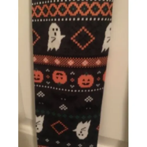 No Boundaries Halloween Womens Juniors Pumpkin Ankle Leggings Size Medium - Image 6