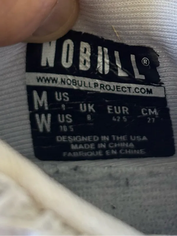 NOBULL White Mesh Runner Training Unisex Sneakers M 9/ W 10.5 - Image 10