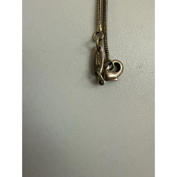 VTG Coach Sterling Silver Snake Chain Shopping Bag Pendant Necklace 18" 925 Y2K‎ - Image 5