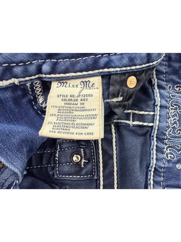 Miss Me Signature Super Skinny Jeans Women’s Size 27 Blue Stretch Denim - Image 11