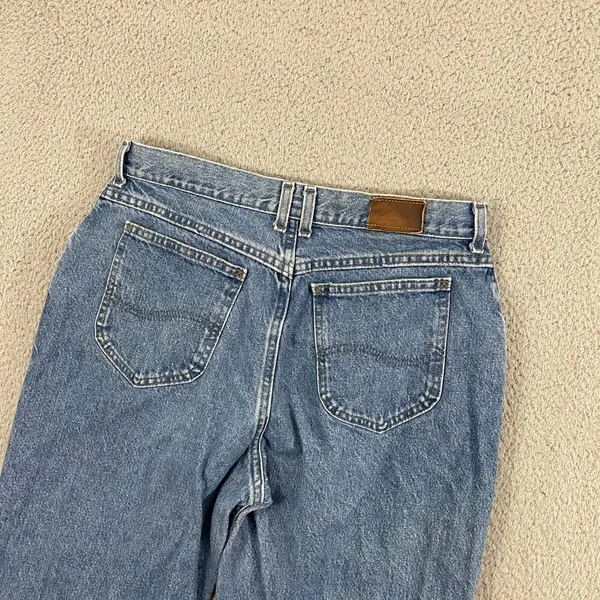 Vintage Lee Mom Jeans Women 14 Blue Medium Wash High Rise Tapered Leg Denim - Image 5