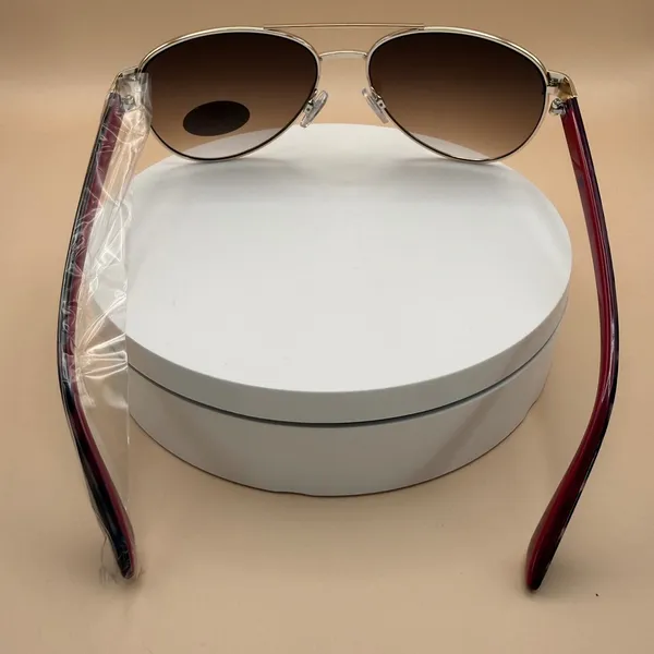 Juicy Couture Women Gold Aviator Sunglasses Burgundy Tortoise X71118‎ Kyan - Image 2