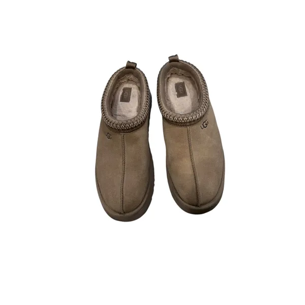 UGG Tazz Mustard Seed Size 12 Platform Slippers - Beige Pre-Owned - Image 7
