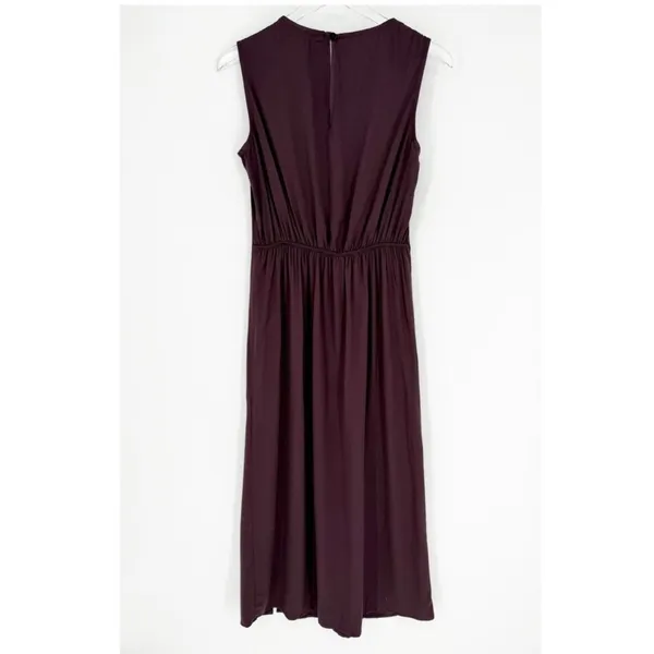 Anna‎ Kay Slit Leg Sleeveless Maxi Dress L Purple Cocktail - Image 3