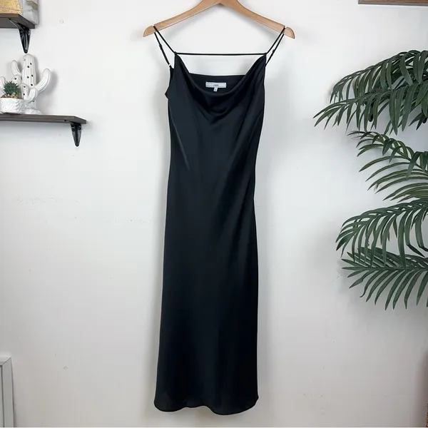 NWT J.ING Satin Draped Slip Midi Dress - Image 6