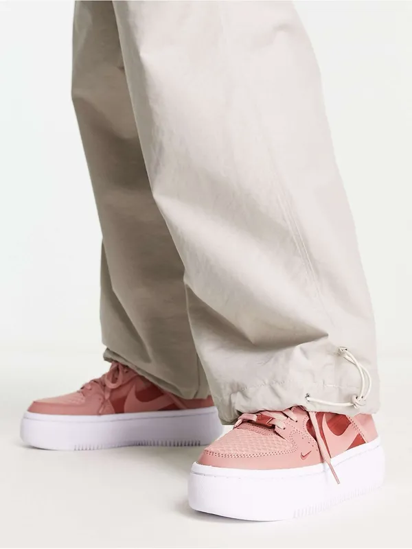 Nike Court Vision Alta Platform Sneakers In Rust Pink Size 10 - Image 3