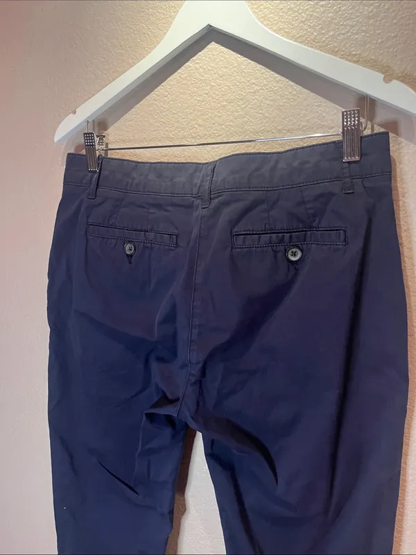 Boden Women’s Navy Blue Chino Style Cropped Pants Size 8 Petite - Image 6