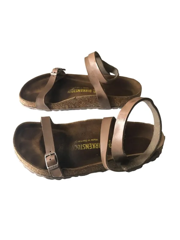 Birkenstock Yara Ankle-Wrap Sandals Brown 36 Women's Size 5 - Image 3