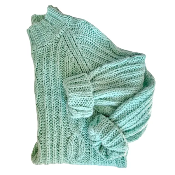 Vintage Anthro Chunky Cable Knit Sweater Dress Green Oversized Retro‎ 90s Size S - Image 3