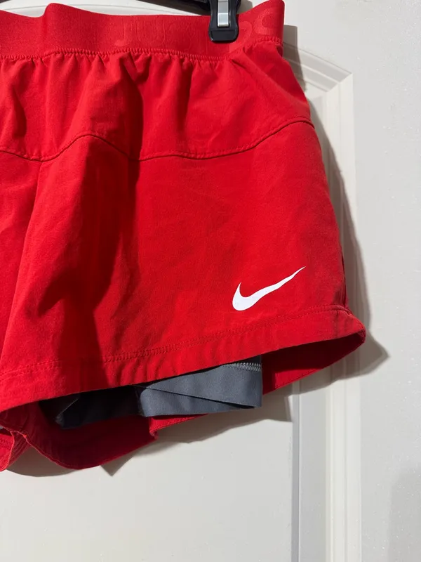 Red Nike shorts - Image 2