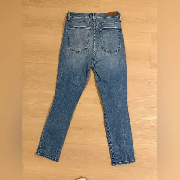 Abercrombie & Fitch Blue Distressed Skinny Jeans - Image 3